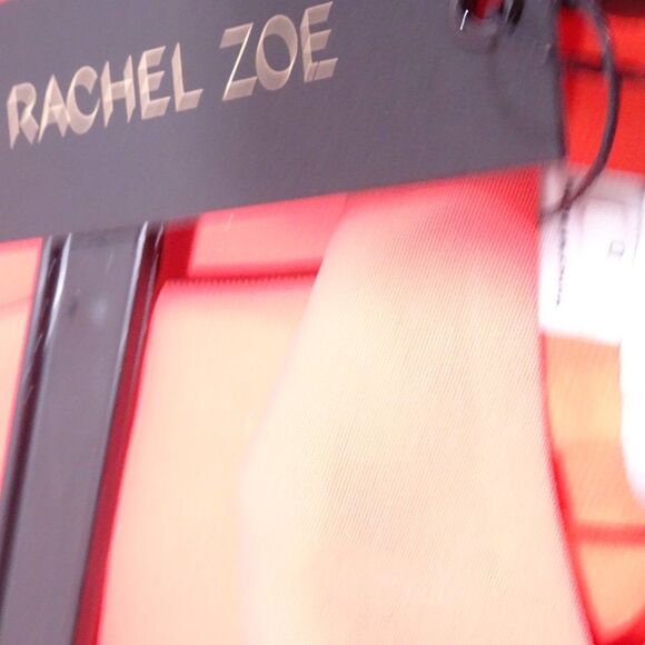 Rachel Zoe Cold Shoulder Empire Ruffle Bridget Dress Pink 6 and 4 NWT 345 - Picture 14 of 16